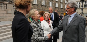 Folketingets Formand bød i dag Hillary Clinton velkommen til Folketinget