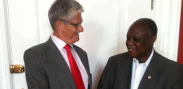 Mario Masuku, demokrati-forkæmper i Swaziland og Mogens Lykketoft