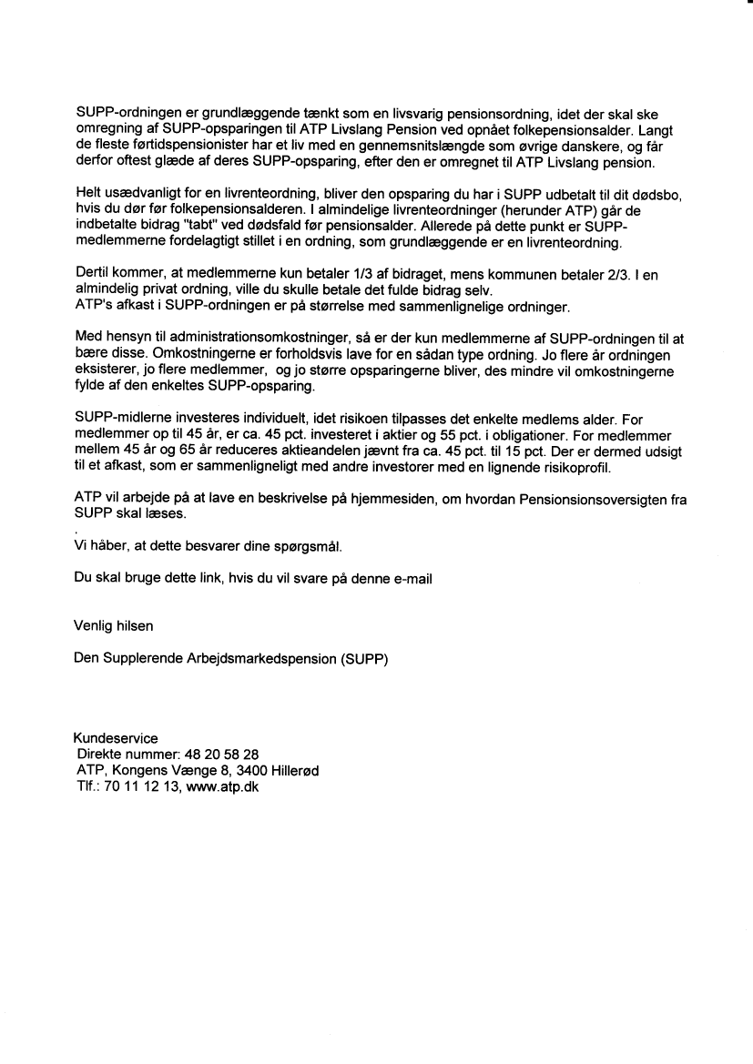 atp ved dødsfald atp ved dødsfald